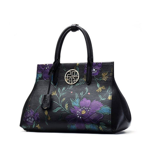 EsaModa® Leather Handbags Retro Fashion Atmospheric